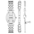 thumbnail image 3 of Anne Klein Petite Silver-Tone Oval Case Ladies Watch AK-3971SVST, 3 of 3