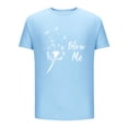 thumbnail image 5 of Xihbxyly Camisa Informal, Elegante Top Estampado de Cuello Redondo, Tejido de Poliéster Ligero, Ajuste Cómodo, Ideal para Usar En Verano y Primavera, Ideal para Fiestas y Vacaciones, Estilo Único., 5 of 5
