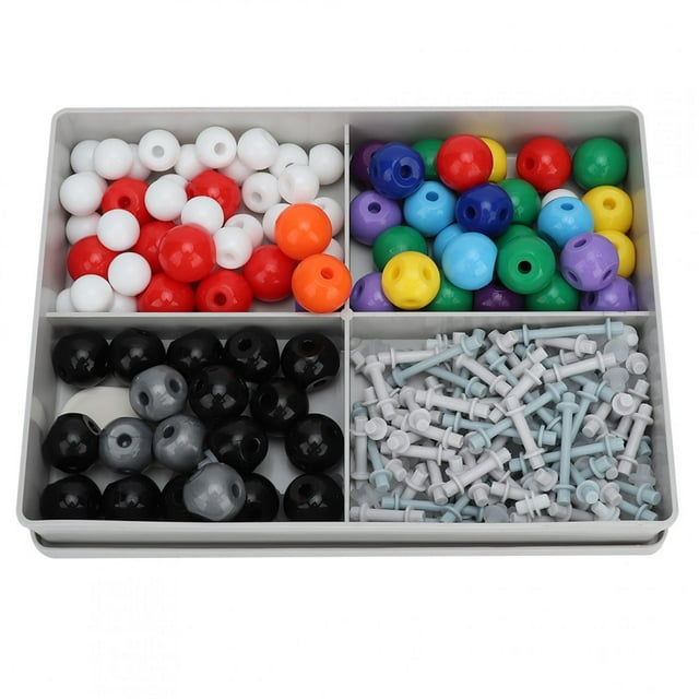 Kit de 240 piezas de estructura molecular orgánica e inorgánica, modelo de enlace atómico para estudiantes y profesores