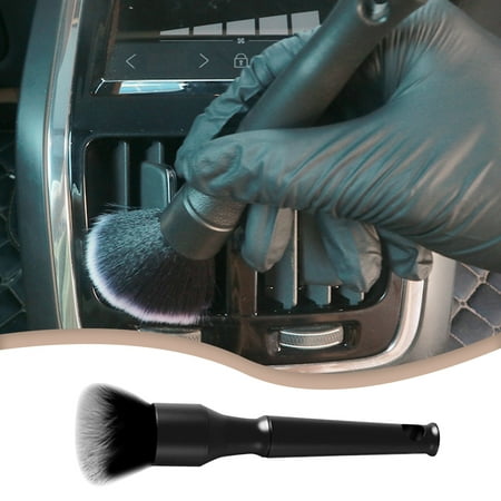 Detailing Brush – Ultra-Soft Bristles Comfortable Grip and Scratch-Free Cleaning for Exterior Interior Emblems Badges and Instrument/Guage Panels. (Black Long) Detailing Brush – Ultra-Soft Bristles Comfortable Grip and Scratch-Free Cleaning for Exterior Interior Emblems Badges and Instrument/Guage Panels. (Black Long)