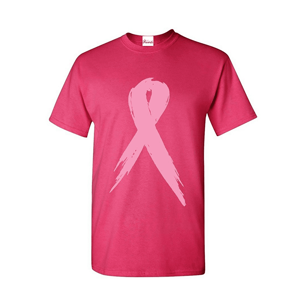 Mom's Favorite Mens Pink Ribbon Short Sleeve TShirt