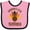 Pink and Black, variant on Inktastic Thanksgiving Grandma Little Turkey Boys or Girls Baby Bib