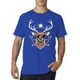 thumbnail image 2 of Christmas T-Shirts for Men Short Sleeve Funny Reindeer Graphic Tops Tee Crew Neck Casual Classic Christmas Family Xmas Gift Men T Shirts Blue S, 2 of 3
