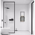 thumbnail image 3 of Bathroom Towel Rack Wall Mount Towel Storage Rack with Wooden Shelves Holds 8 Large Towels, 3 of 3