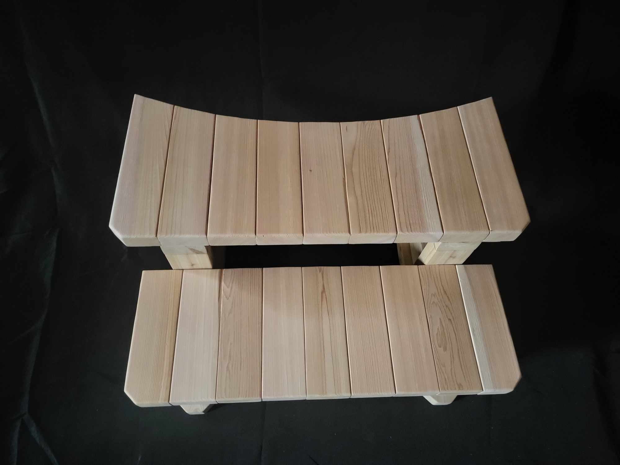 TIMBERFLOW Cedar Round Hot Tub Steps