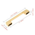 thumbnail image 5 of Utopia Alley 25pcs Marino Pull Handle - Decorative Cabinet Drop Pull Handles- Vintage Cabinet Hardware with Hand Finished Brushed Brass - Metal Drawer Pull Handle, 5.0" Center to Center, 5 of 9