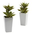 thumbnail image 1 of Nearly Natural 4971-S2 Agave Double Mini avec Jardinière (Ensemble de 2), 1 of 1