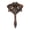 Brown, variant on BOKYAN 304 Stainless Steel Ice Strainer – Multifunctional Cocktail Filter with Fine Mesh, Ice Isolation, and Mixing Spoon for Home & Professional Bars