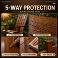 thumbnail image 2 of DWIL Wood Stain and Sealer in One, Water Based Semi-Transparent Outdoor Wood Stain for Decks, Fences, Furniture, Wood Paint, Fast Drying Low Odor Formula (32oz Peach Wood), 2 of 8