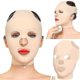 thumbnail image 4 of 2pcs-lot Face Lift V Shaper Mask Facial Adelgazamiento Vendaje Barbilla Levantamiento de mejillas Cinturón Antiarrugas Adelgazamiento Vendaje V Shaper Cara completa (caqui) Ns2 kaili Sencillez, 4 of 4