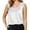 White, variant on Youmylove Womens Casual Shirt Solid Color Silk Strap Tank Top With Round Neck Camisole Crop Tops