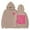Khaki, variant on Girls Coconut Palm Tree Hoodie Cute Tropical Graphic Printed Hooded Sweatshirt Beach Casual Long Sleeve Pullover Tops for Kids