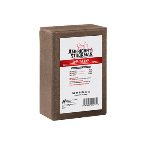 COMPASS MINERALS 90017 4LB Iodized Salt Brick