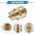 thumbnail image 4 of Conector de manguera de tornillo de latón adaptador macho G3/8" a M22x1.5 de Unique Bargains, 4 of 7