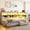 Gray, variant on Noble House Corvella Twin XL to King Expandable Daybed with Storage Drawers, Open Shelves, LED and USB, Gray