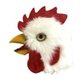 thumbnail image 3 of Máscara de cabeza de gallo, disfraz de Halloween, cubierta de cabeza de pollo, divertida y novedosa máscara de pájaro, tocado de gallo para festival, 3 of 8
