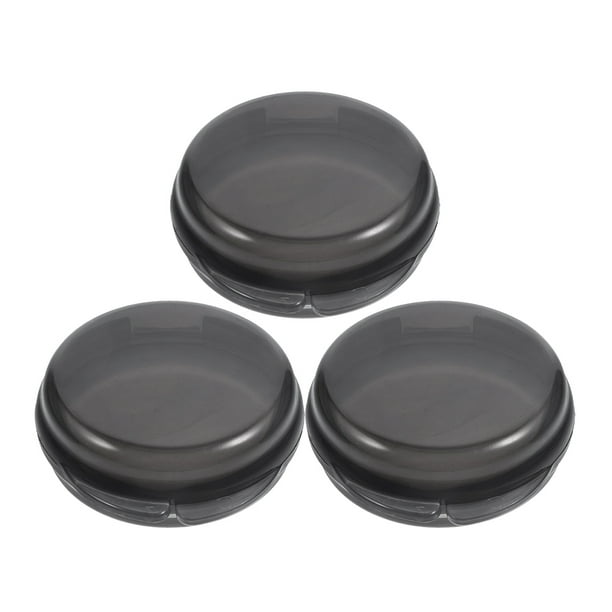 BRIGHTFUFU Pastillero de viaje de 3 piezas, organizador de plástico para medicamentos diarios, pequeño soporte para tabletas