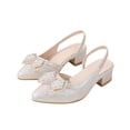 thumbnail image 1 of Sandalias de Oro Tacones Hueco-Fuera Respirable Princesa Sandalias para Niñas Primavera/Verano Estilo Suela Suave Arco-Decorado para Niños Medianos Y Grandes, 1 of 6
