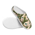 thumbnail image 3 of Lsque Butterflies And Peacock Feathers Pattern Womens Comfort Cotton on Scuff With Memory Foam and Anti-skid Sole Slipper-37/38, 3 of 7