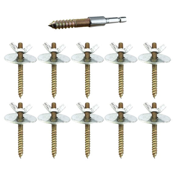 HONMEET Bird Perch Replacement Screws 1 Set - Easy to Install for Bird Cages and Small Animal Playgrounds Accessories