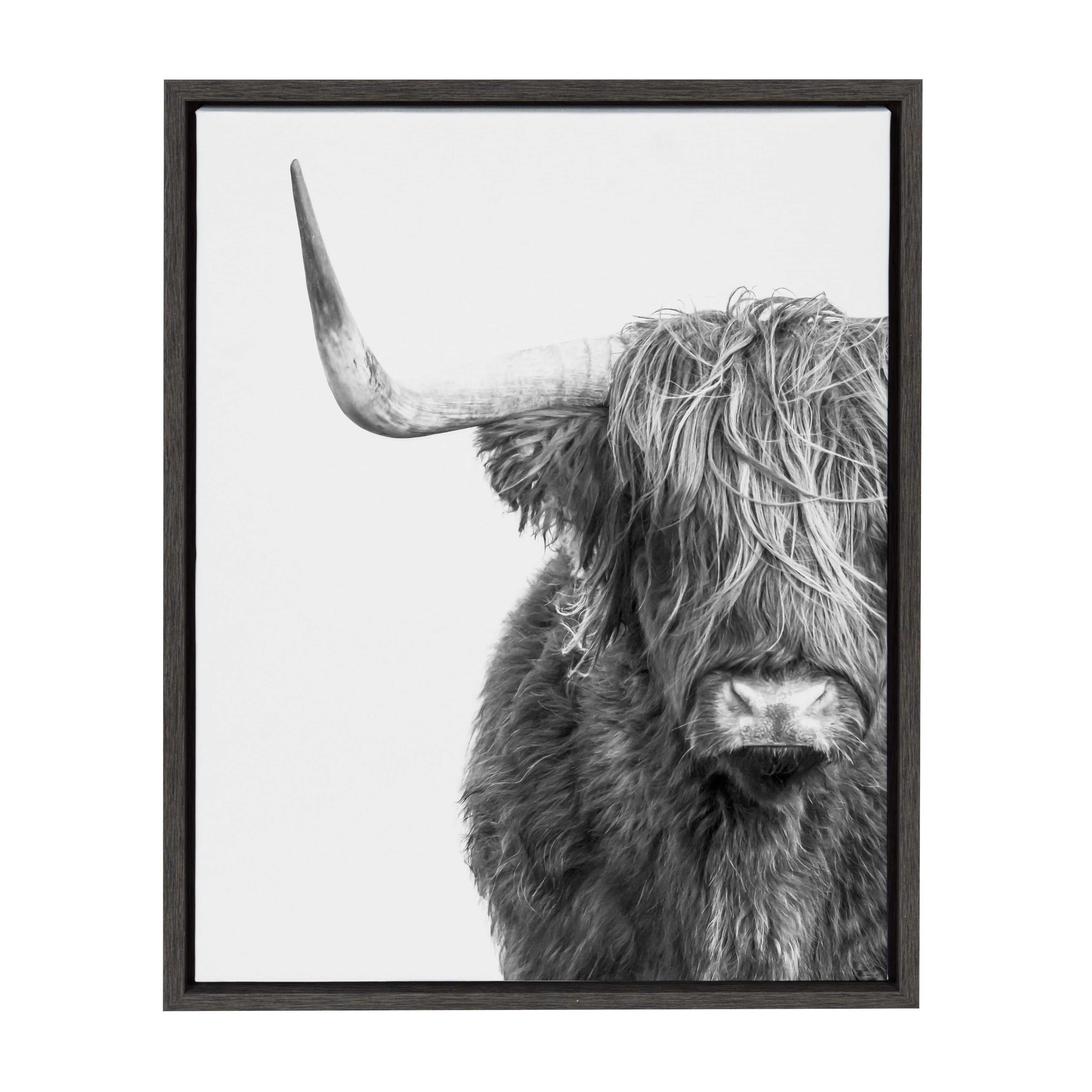 Black and White Cow Canvas Prints Painting Wall Art Picture for Home Decor