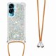 thumbnail image 1 of Funda FOXDOCK para Honor 90 Lite con Cuerda Ajustable, Brillo Líquido, Protección Antigolpes y Lente – Ideal para Regalo, 1 of 6
