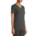 thumbnail image 4 of Scrubstar Women's Antimicrobial Premium Performance Tonal Contrast V-Neck Scrub Top, 4 of 7