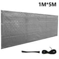 thumbnail image 1 of Balcony Privacy Screen 1x5M Balcony Safety Protection Cover Ventilated Weatherproof Balcony Net Fence 1 MM Aperture With 10 Ties Grey, 1 of 11