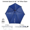 thumbnail image 2 of G4Free UPF 50+ Adjustable Chair Umbrella with Universal Clamp, XL UV Protection Sun Shade for Beach, Stroller, Wheelchair, Golf, Patio, 2 of 9