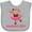 AC-Heather Grey, variant on Inktastic Gammy's Girl monkey Girls Baby Bib