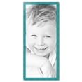 thumbnail image 2 of ArtToFrames 21" x 49" Turquoise Picture Frame, 21x49 inch Blue Wood Poster Frame (WOM-4588), 2 of 8