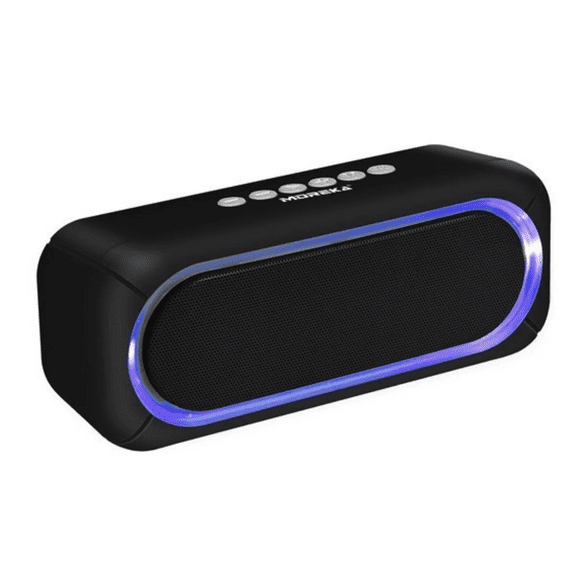 Bocina portátil Labg con bluetooth negra