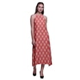 thumbnail image 1 of Bimba Robe de Plage d'Été pour Femmes, Dos Nu, Col Licou, à Blocs Imprimés - XX-Grand, 1 of 1