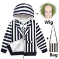 thumbnail image 3 of New Movie BBeetlejuice 2 Kids Cosplay Costume Baby Girl Roleplaying Trickster Demon Coat Set Bay Halloween Carnival Funny Jacket, 3 of 5