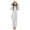 White, variant on Nwiuh Fleece Girls Jumpsuit with Cute Ears Onesie Zip Up Hooded | Romper Warm Sherpa Lined Soft Romper Outfits (Khaki, 5-6 Years)