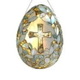 thumbnail image 2 of DIY Easter Cross Egg Decorative Tag Hanging Cross Egg Ornament Colorful Easter Egg Pendant Easter Tree Wreath Home Garden Decor Spring Egg Party Holiday Decoration 8 Inch (1Pcs), 2 of 5