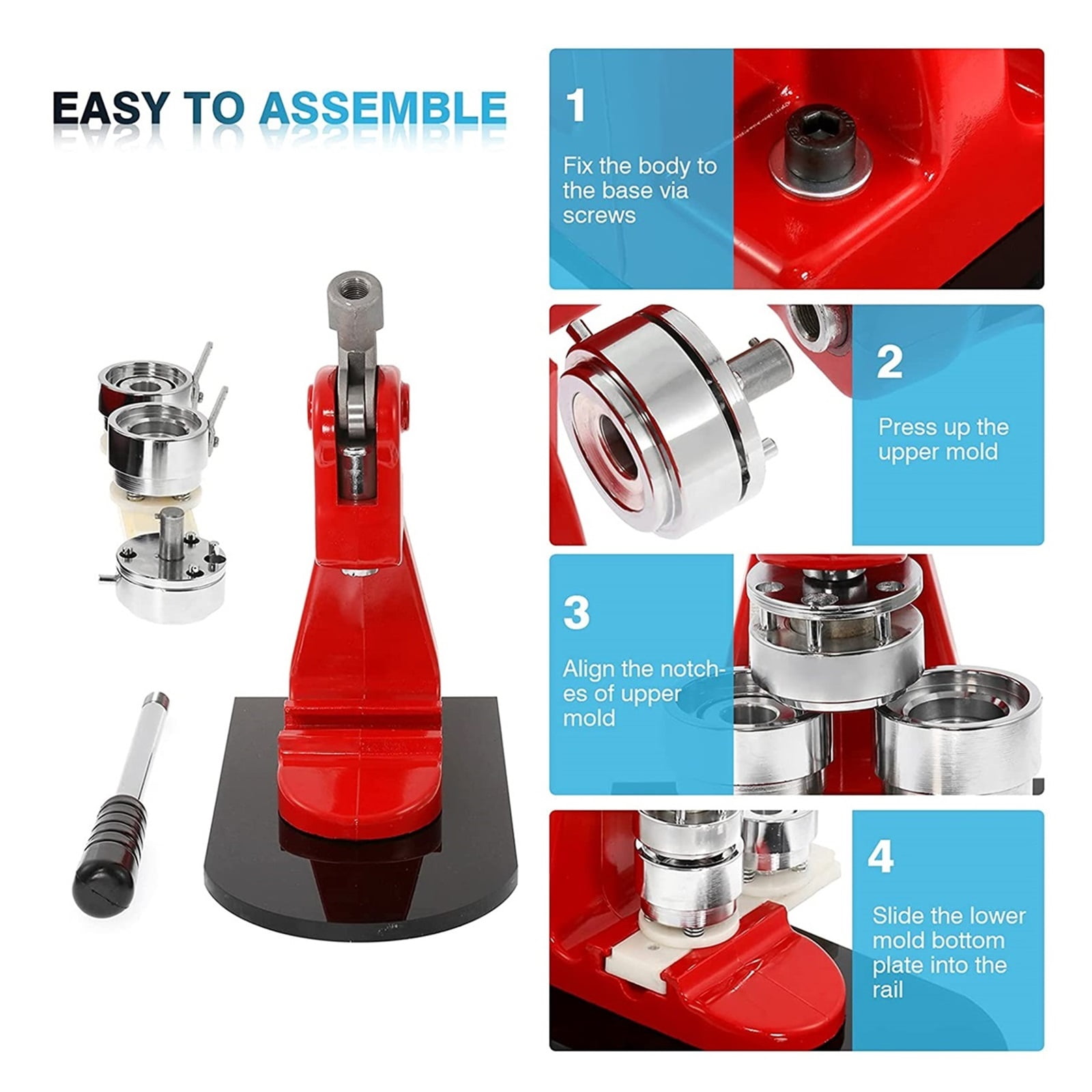 58mm Badge Maker Machine Making Pin Button Press Cutter 1000 Circle Button Sale Badge Machine Badge Button Making Kits