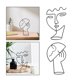 thumbnail image 5 of 2 Piezas Cara Escultura Decoración Escritorio Sombrero Soporte Soporte Ornamento, 5 of 8