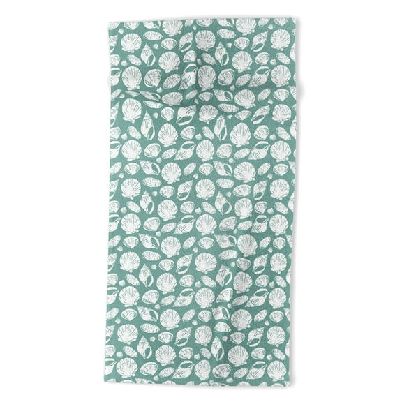 Society6 Coastl Studio Shells Teal Beach Towel