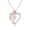 F, variant on Birthday Gift Initial Heart Necklace Heart Letter Necklace Personalized Monogram Necklace 1 Pc Chain Jewelry Gift for Men Women