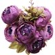 thumbnail image 1 of Ramo de flores de seda de peonía artificial vintage púrpura BANYUO Electrónica, 1 of 4