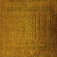 thumbnail image 1 of Ahgly Company Machine Washable Indoor Square Oriental Yellow Industrial Area Rugs, 4' Square, 1 of 4