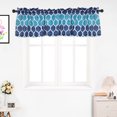 thumbnail image 3 of EastVita 1pcs Geometric Print 100% Polyester Kitchen Valance Rod Pocket Window Valance Curtain for Bedroom/Living Room/Dining Room/Bathroom/Kids Girl Baby Nursery, 3 of 4
