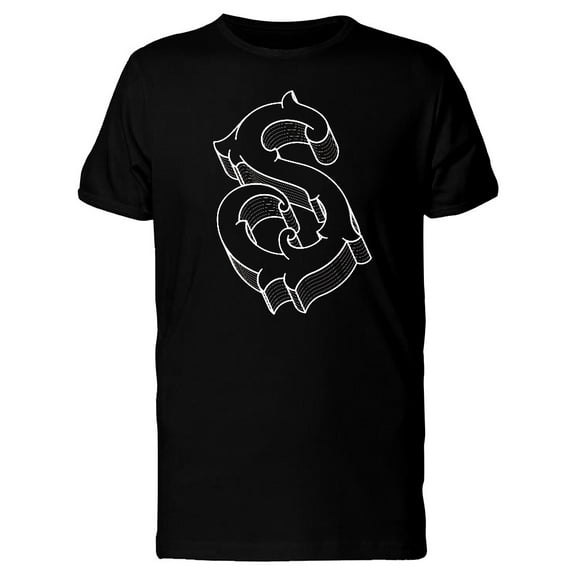 Capital Letter S T-Shirt Men -Image by Shutterstock, Male XX-Large