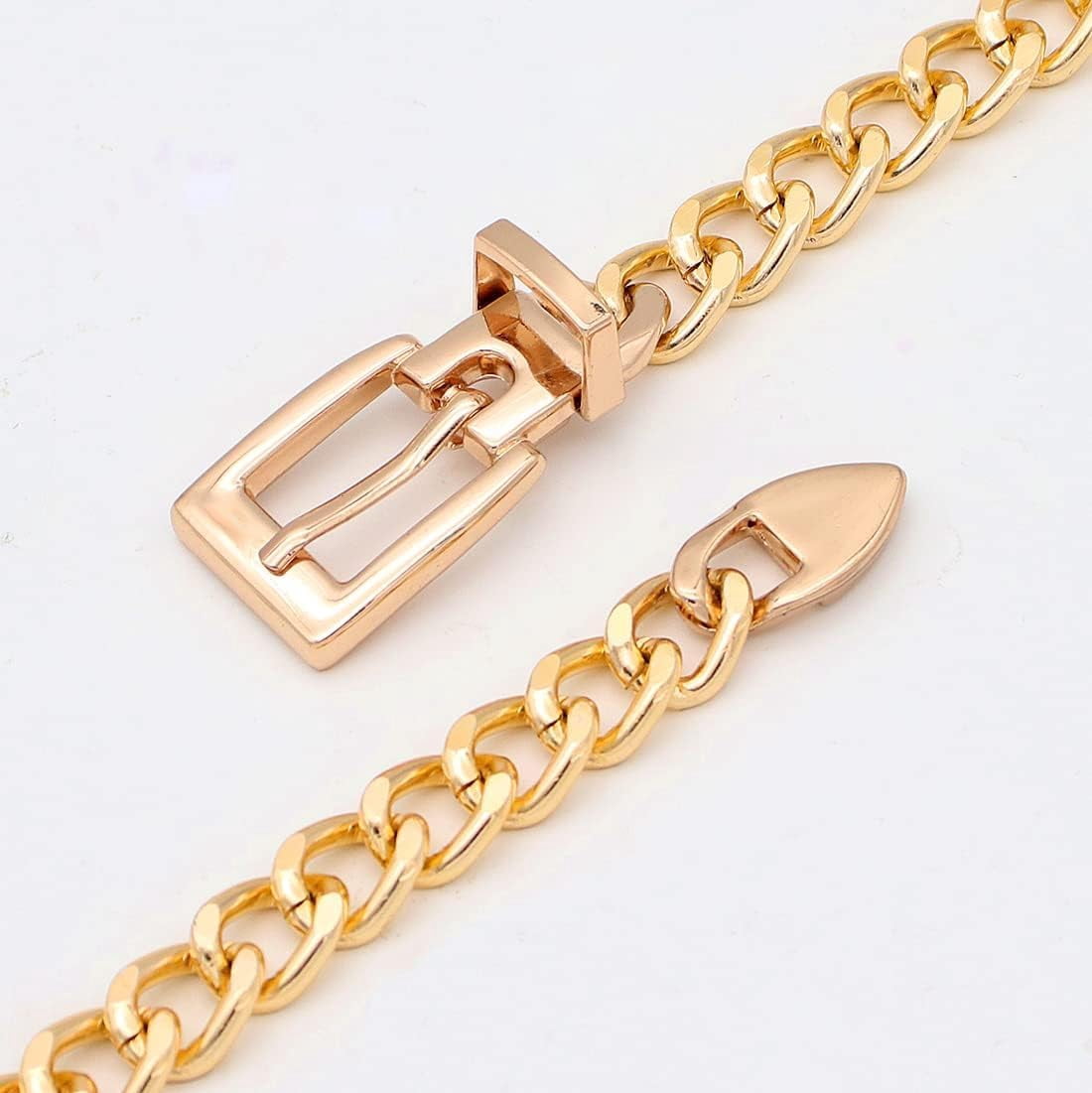 Chain Belts Leather Waist Belt for Women Layered Metal Chain  display picture 1