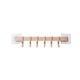 thumbnail image 1 of Inteprter Soporte de gancho de almacenamiento de cocina de alta calidad, 6 ganchos, soporte de pared para puerta, colgador para cuchara, cuchara, Juegos de accesorios de baño albaricoque, 1 of 6