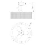 24 Inch Ceiling Fan with Light, Remote, Bronze Farmhouse Rattan Chandelier - Walmart.com