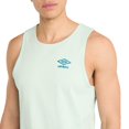 thumbnail image 3 of Umbro - Camiseta Sin Mangas Core para Hombre (Verde Sutil, Lyons Azul), 3 of 4