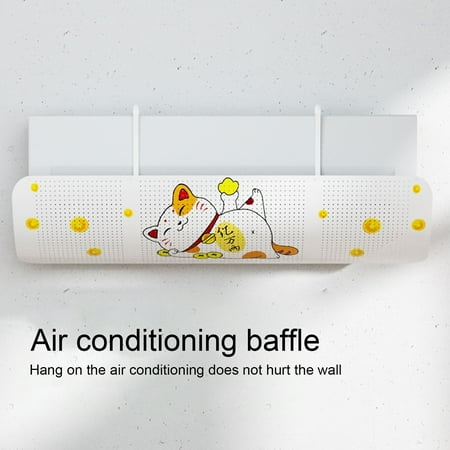 

Honrane Air Baffle Dust-proof Cartoon Surface Hollow Out Adjustable Air Cooled Anti Blast Deflector for Office