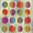 thumbnail image 2 of Wilson, Aimee 26x26 Gold Ornate Wood Framed with Double Matting Museum Art Print Titled - Ikat Dots I, 2 of 4